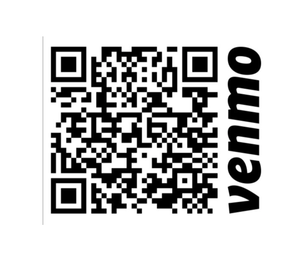 Venmo scannable barcode.